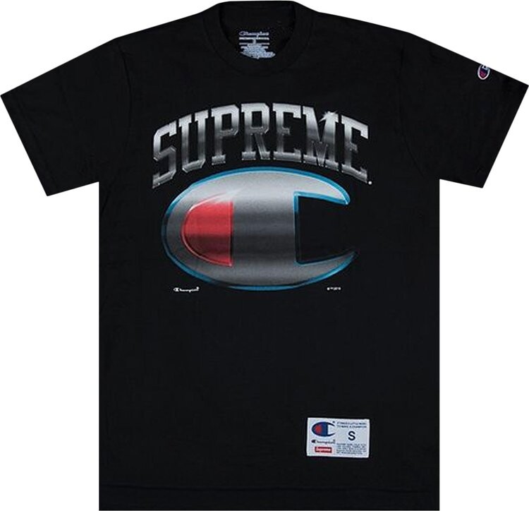 

Футболка Supreme Champion Chrome Short-Sleeve Top 'Black', черный