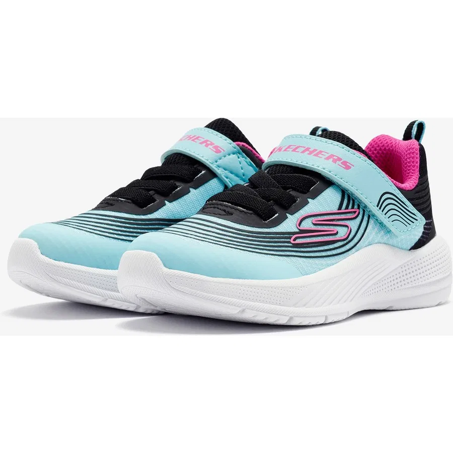 Детские спортивные кроссовки с амортизацией Microspec Advance Skechers, Синий — фото 3
