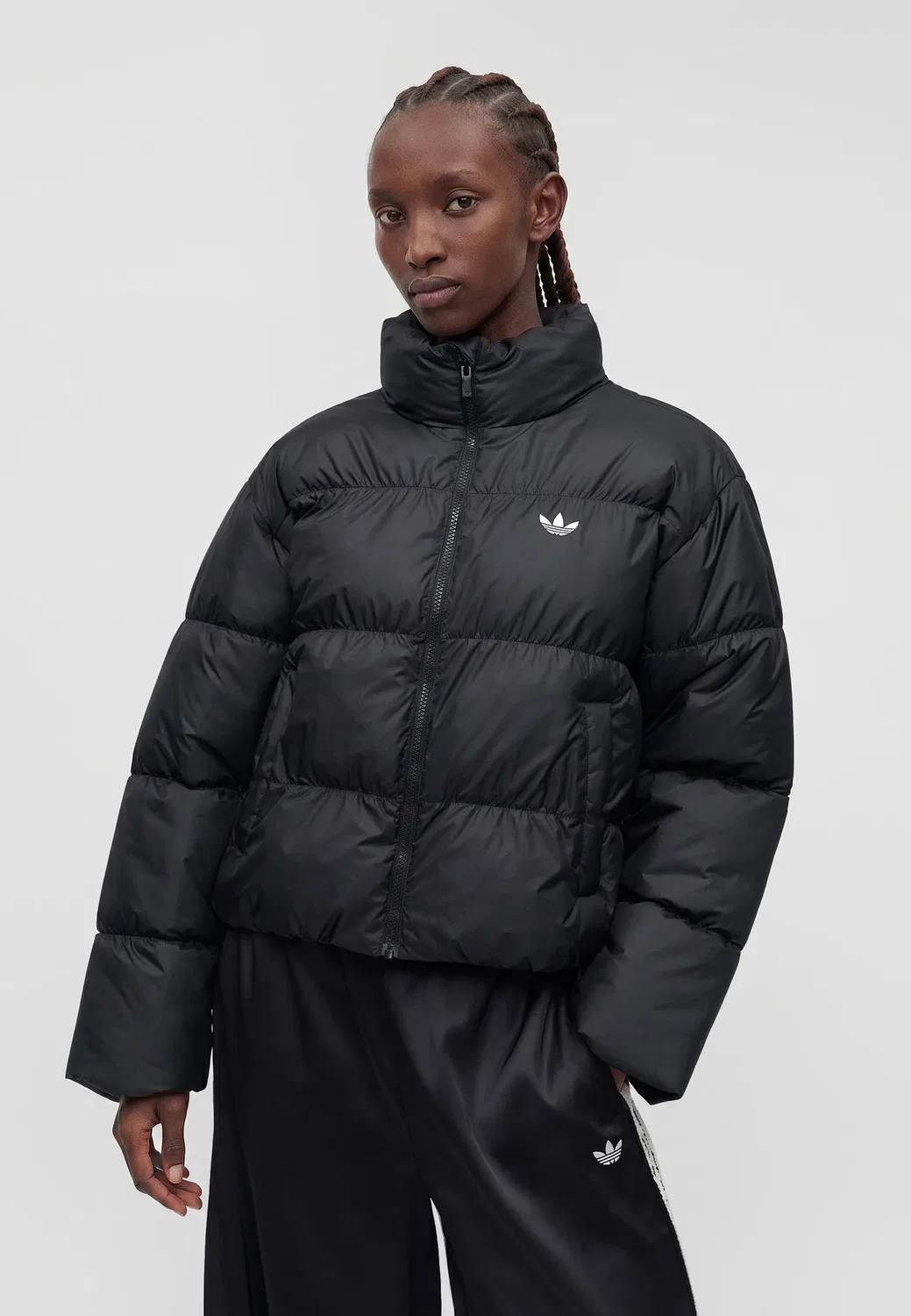 Короткая куртка - зимняя куртка Adidas Originals, Black — фото 4