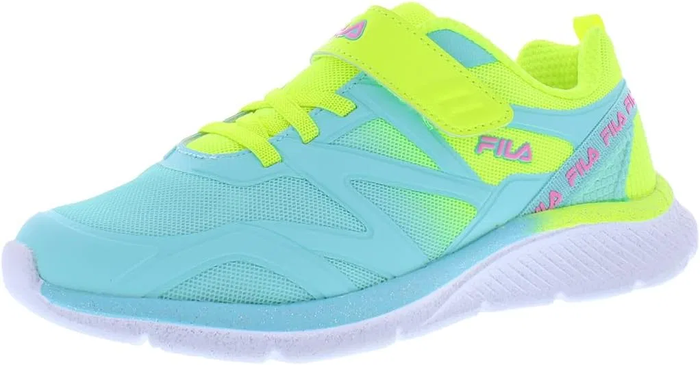 Детские кроссовки для девочек Galaxia 5 Strap Fila, Teal/Yellow-Blue