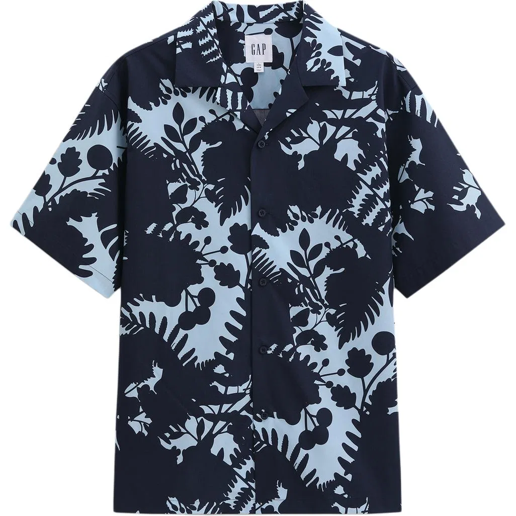Мужская рубашка с воротником GAP, Marine Blue