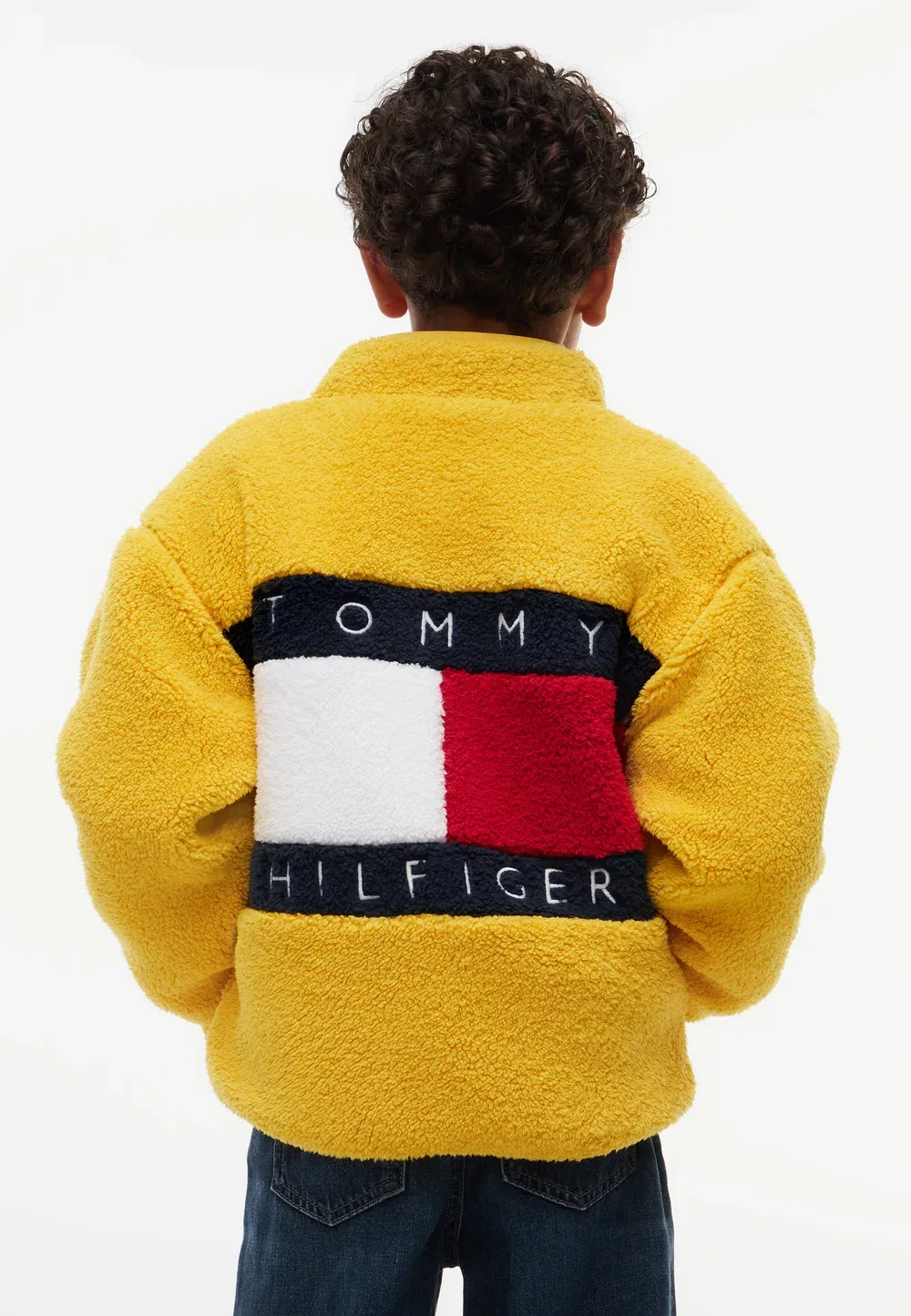 Флисовая куртка с флагом на молнии Tommy Hilfiger, Countryside Yellow