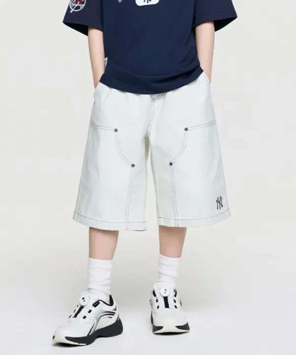 Шорты Bermuda 6/8, Street, Mlb Kids, Cream — фото 4