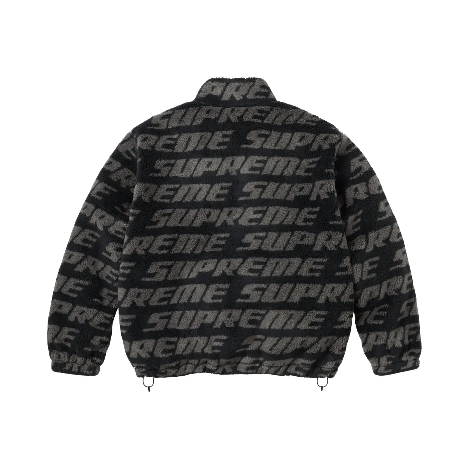 Куртка флисовая с принтом Repeat Jacquard Supreme, Black — фото 2