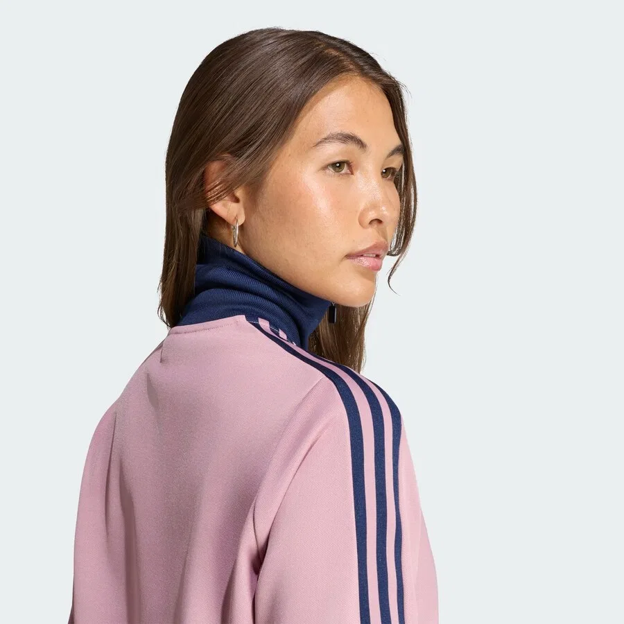 Толстовка на молнии ADIDAS ORIGINALS 'Classic' цвета орхидеи — фото 4