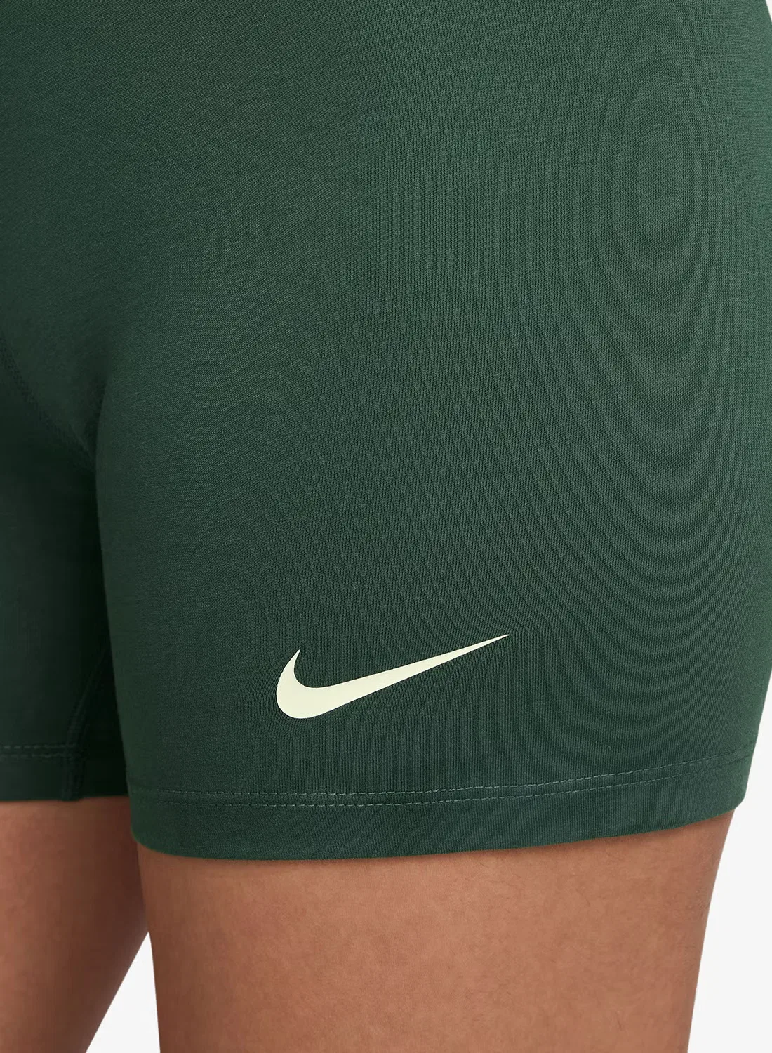 Шорты с высокой посадкой NSW Classic Nike, зеленый — фото 4