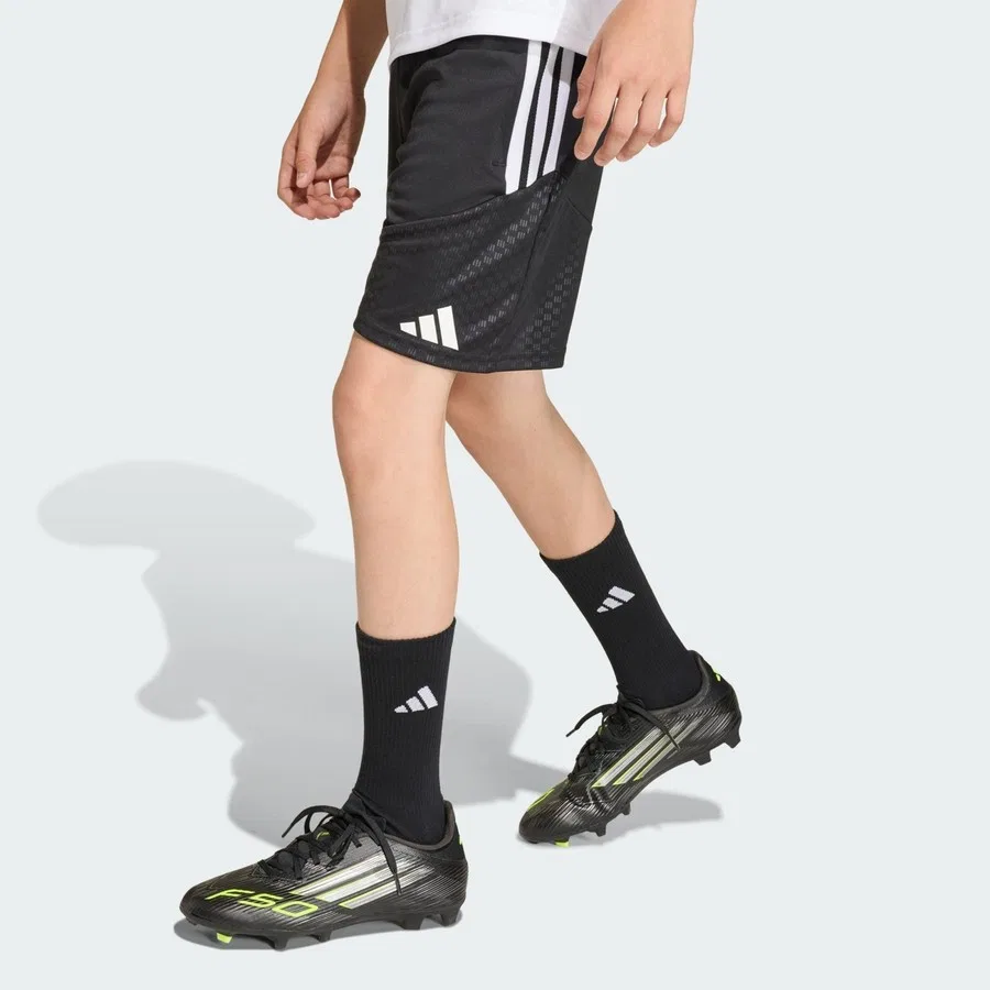 Детские спортивные шорты с принтом Tiro 26 Competition adidas, Черно-белый — фото 4