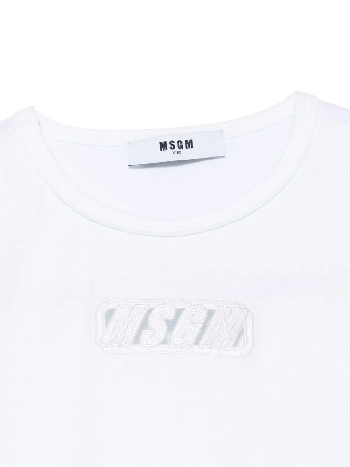Футболка с вышитым логотипом MSGM, белый — фото 2