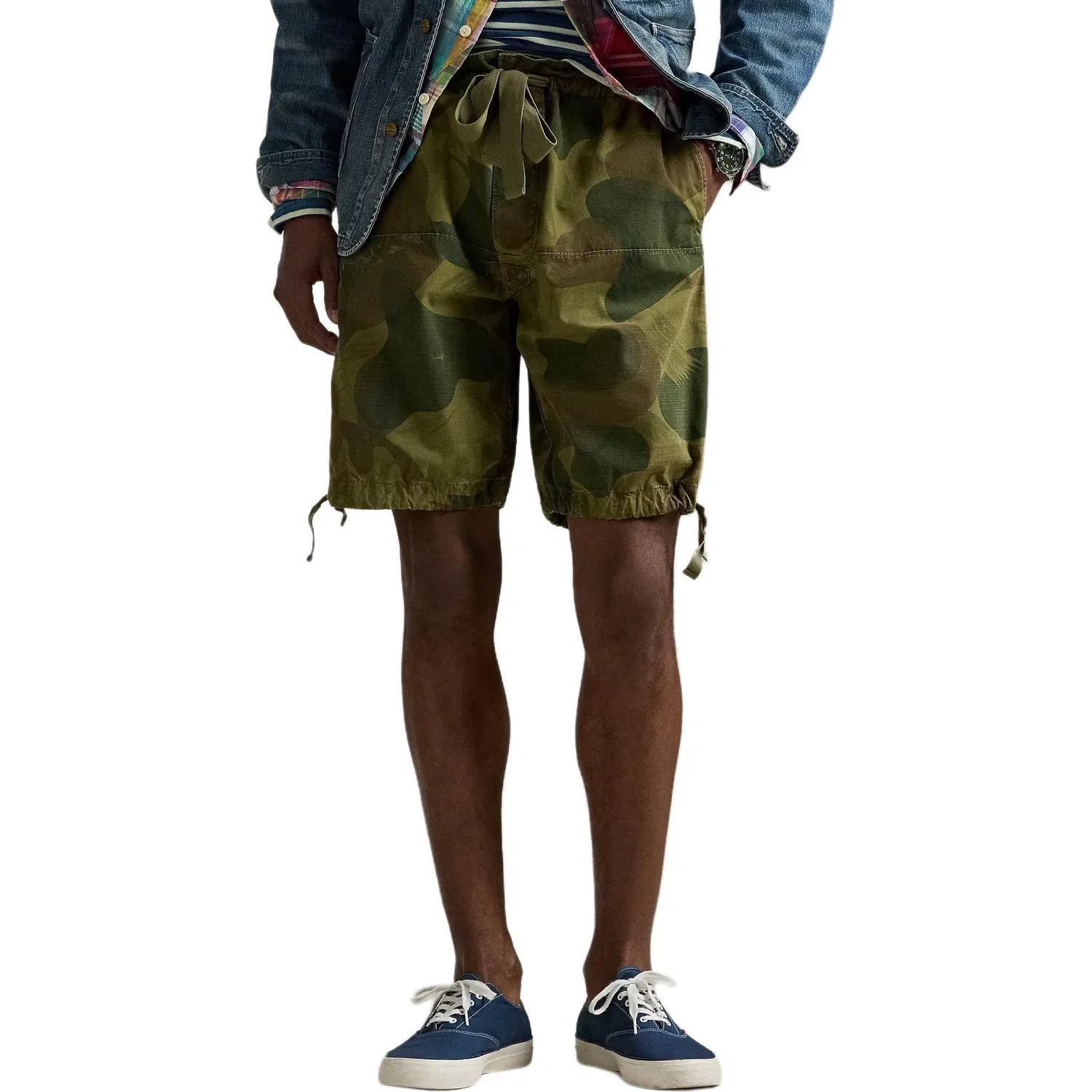 Мужские повседневные шорты с камуфляжным принтом Polo Ralph Lauren, Camouflage — фото 4