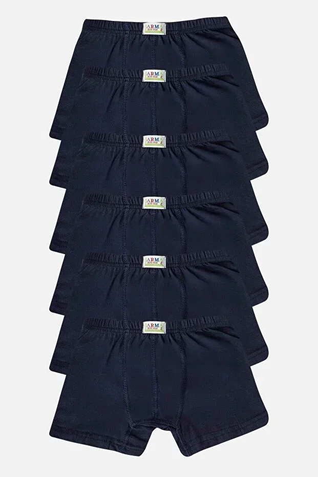 Детские боксеры для мальчиков хлопковые 6 шт. Arma Yıldız, Navy Blue — фото 3