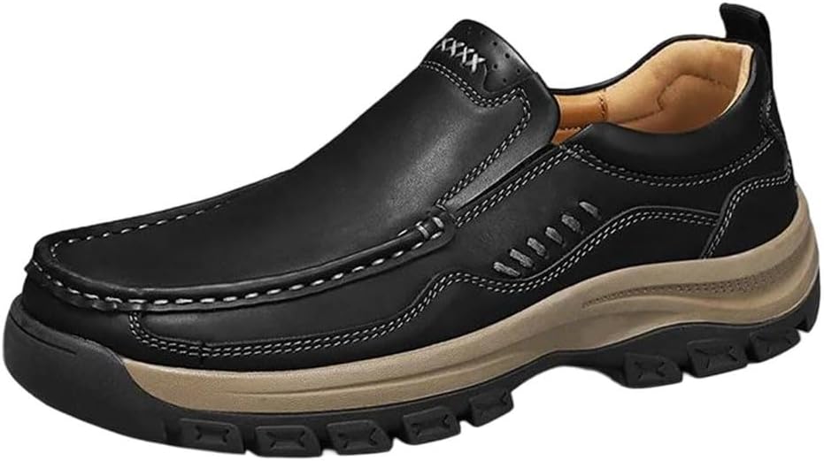 

Мужские мокасины ручной работы однотонные низкие повседневные слипоны Generic, черный