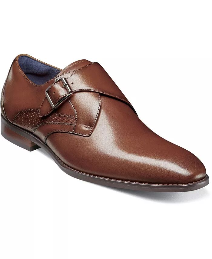 

Мужские туфли Karcher Plain Toe Monk Strap Slip-On Stacy Adams, коричневый