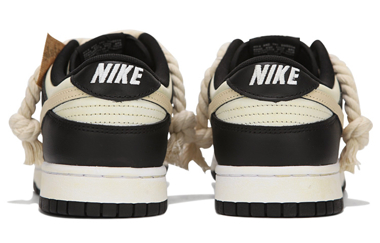 Кроссовки Nike Dunk Skateboard Shoes Men Low-Top Beige Yellow/Black — фото 4