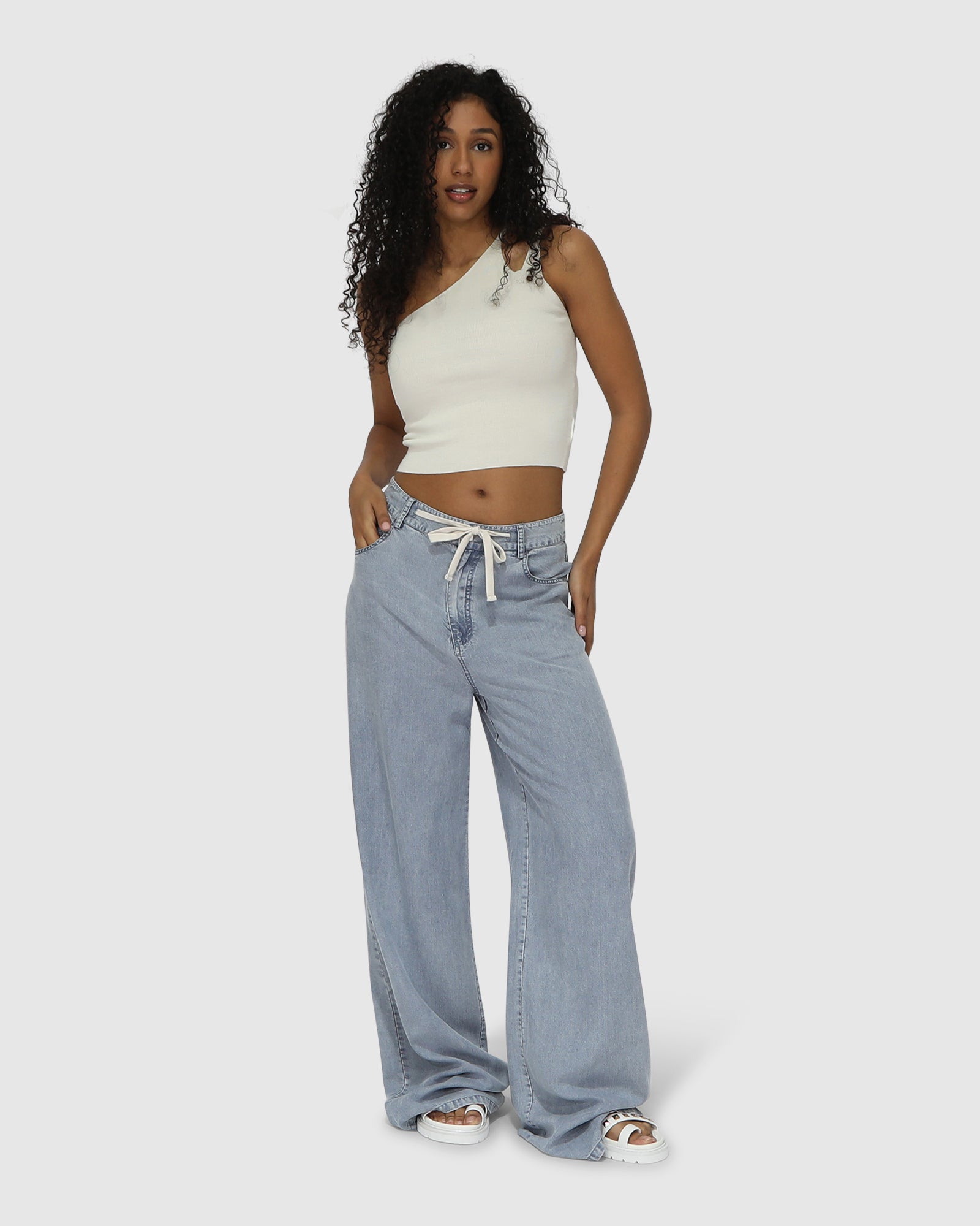

Широкие брюки Set On You Belle&Bloom, цвет stonewash blue