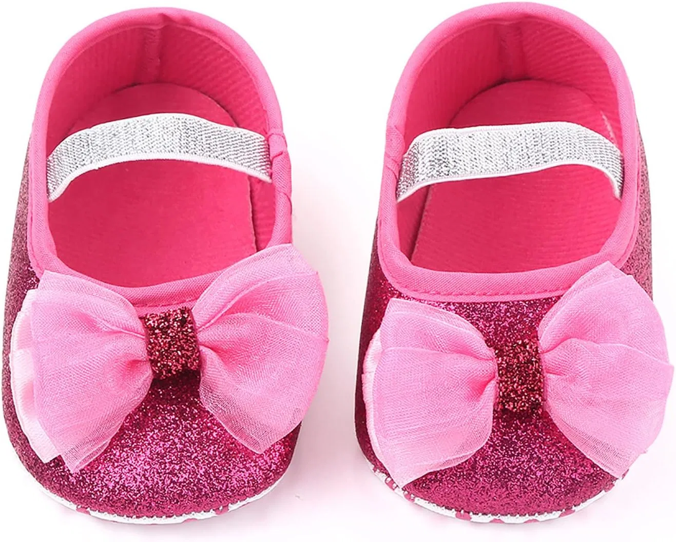Детские туфли для мальчиков с жемчугом, Hot Pink — фото 4