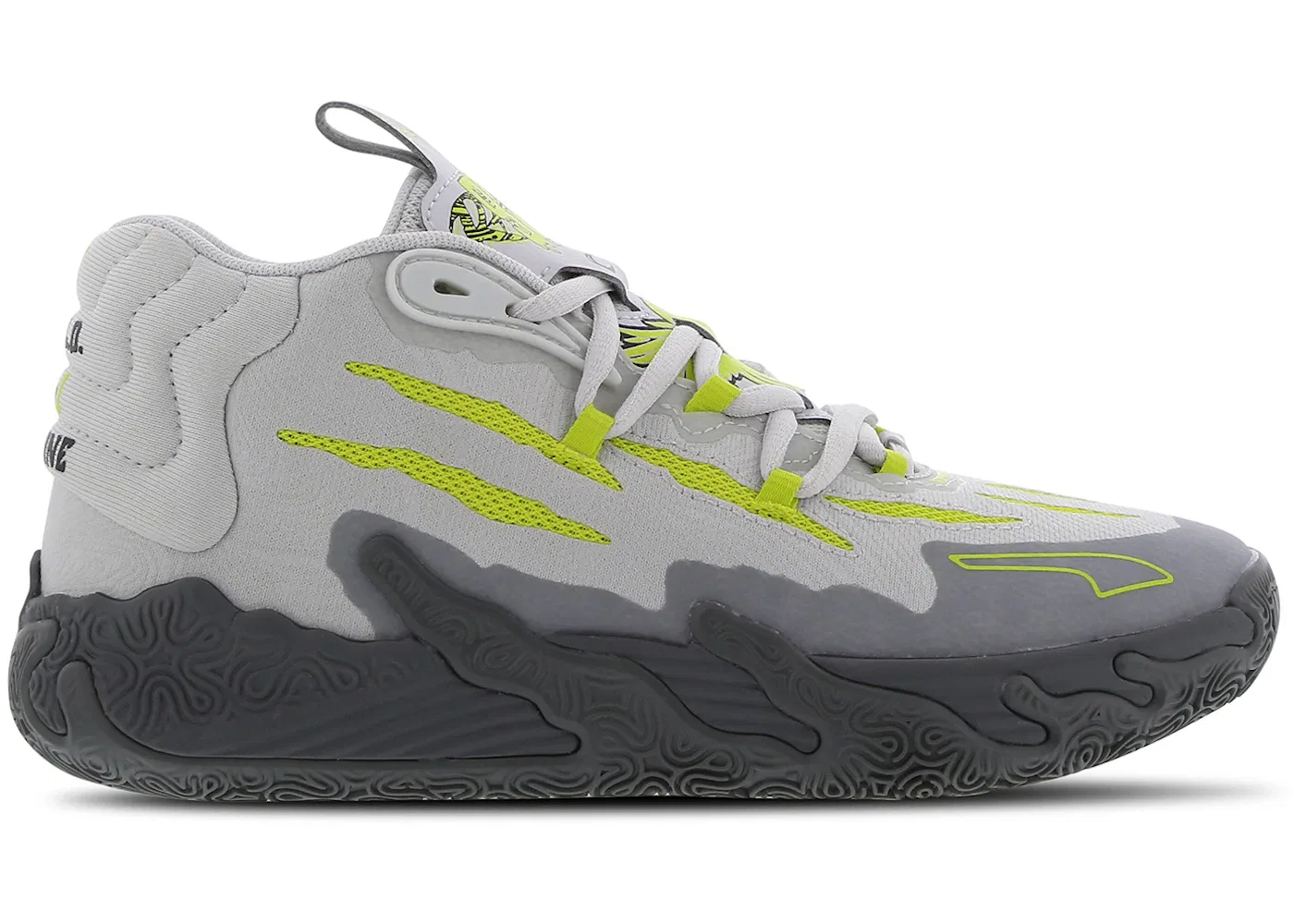 Детские кроссовки Performance Puma LaMelo Ball MB.03 Chino Hills, Feather Grey/Lime Smash