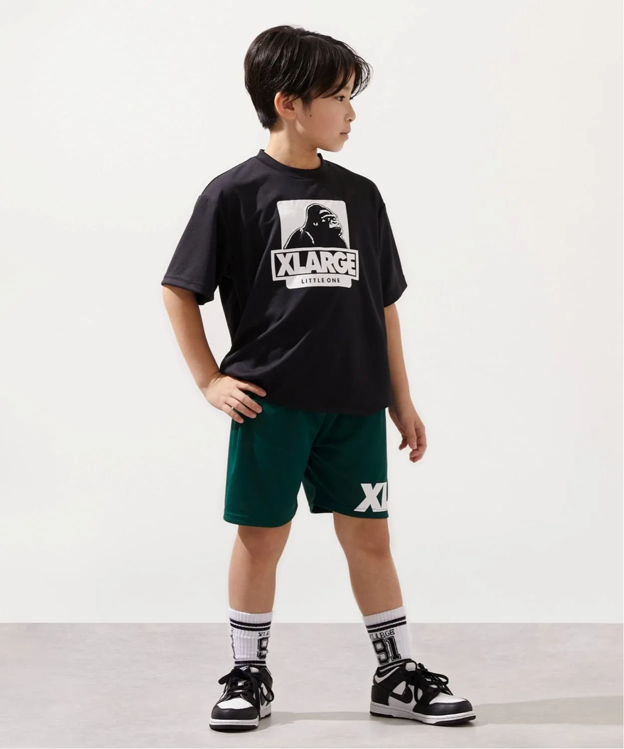 Детские шорты с принтом и утяжкой XLARGE KIDS, Light Blue — фото 4