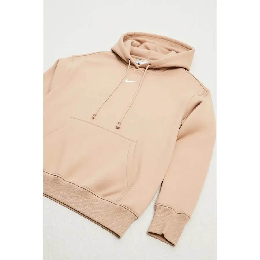 Женский худи оверсайз с капюшоном Phoenix Fleece Nike, Бежевый
