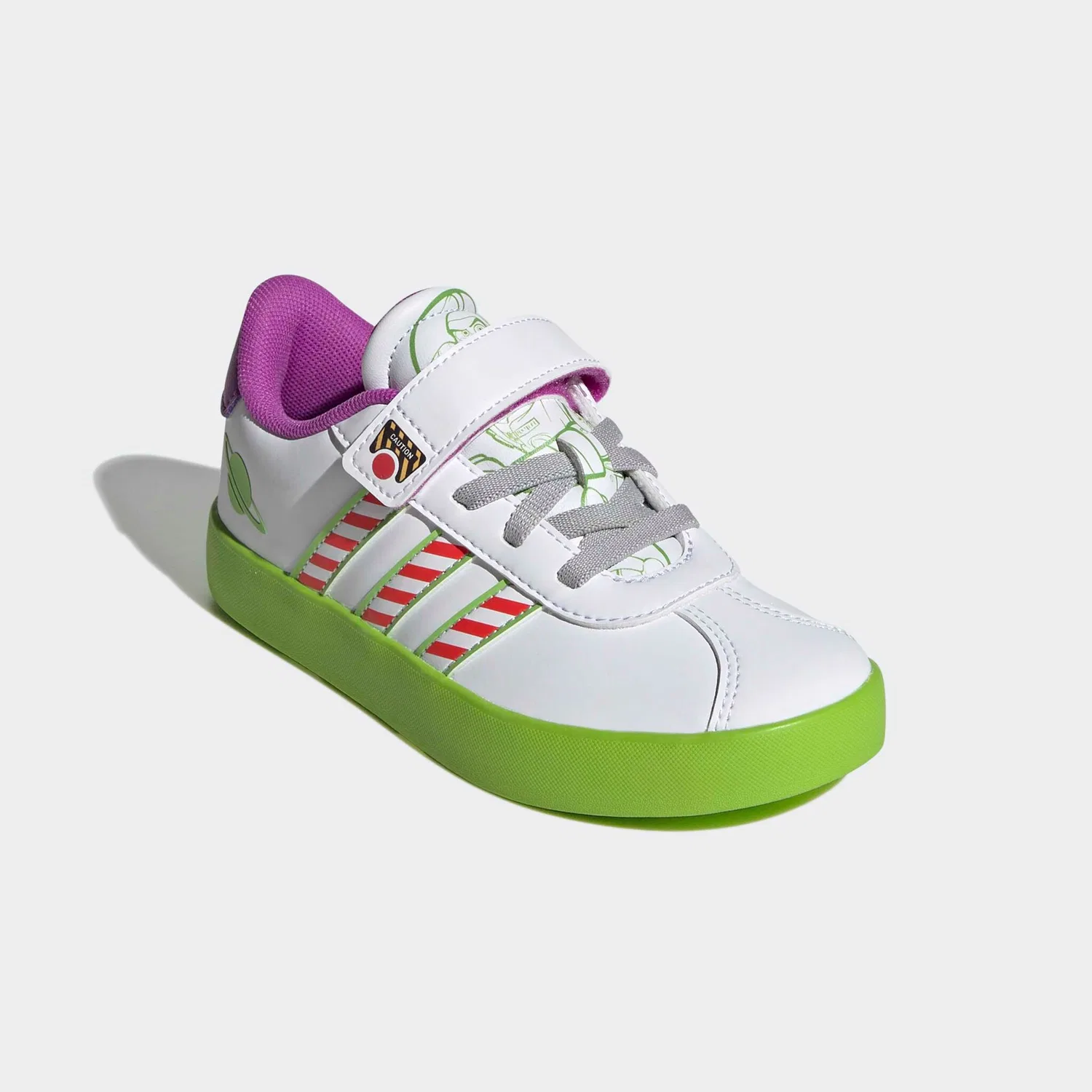 Детские кроссовки с эластичными шнурками Adidas Sportswear, Cloud White/Ftwr White/Semi Solar Green