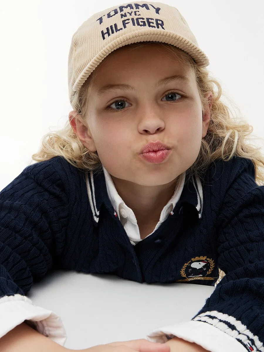 Платье TOMMY HILFIGER в стиле «PEANUTS» темно-синего цвета — фото 3