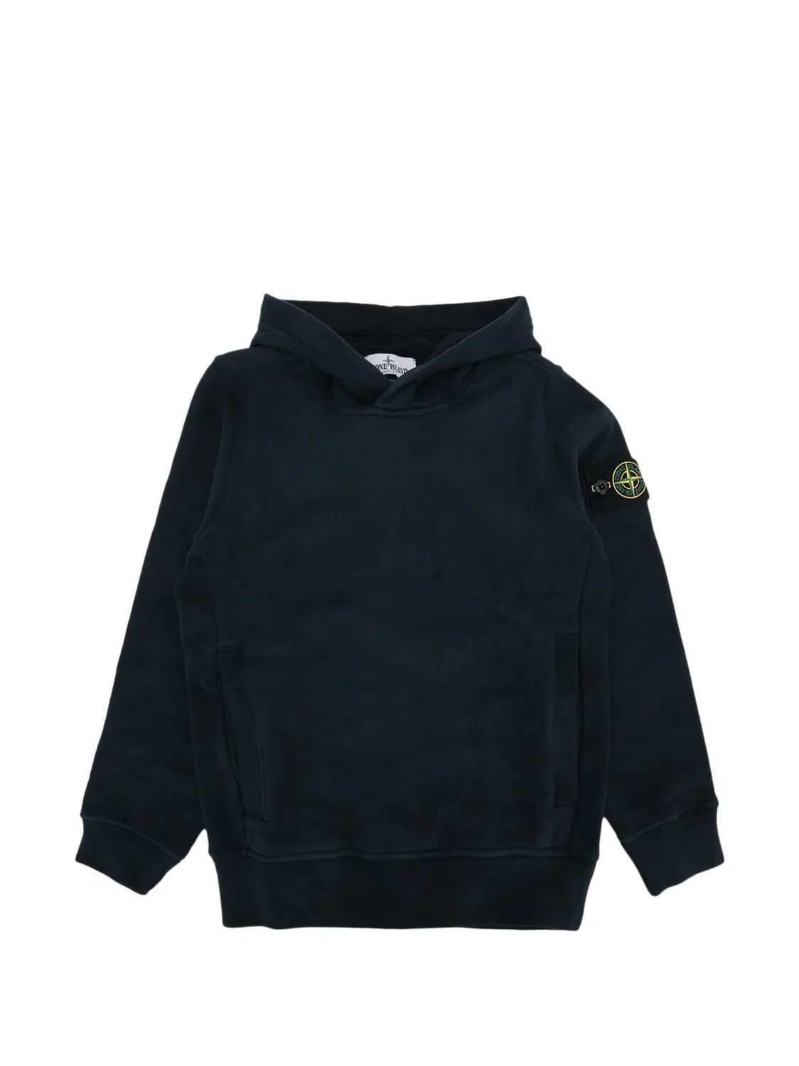 Худи с патчем синего цвета Stone Island, синий