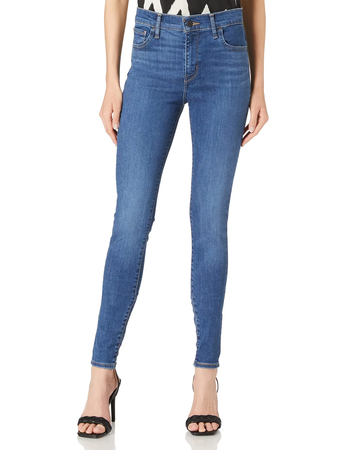 Женские джинсы с высокой посадкой и суперскинни-кроем 720 High Rise Super Skinny Levi's, Blue (Echo Cloud)