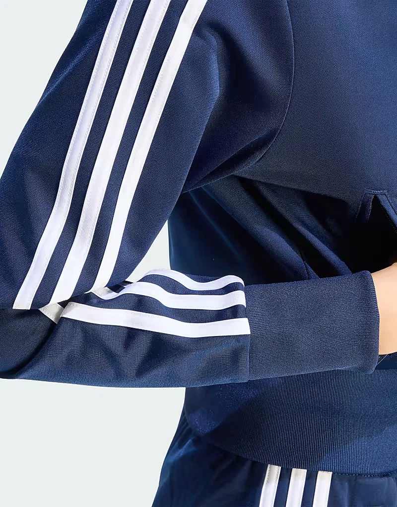 Классическая спортивная куртка Adidas Originals Firebird, ночной индиго/белый — фото 2