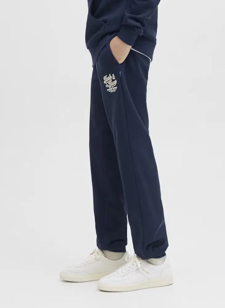 Штаны с логотипом, комплект 2 шт, Kids Logo, Jack & Jones Junior, темно-синий — фото 3