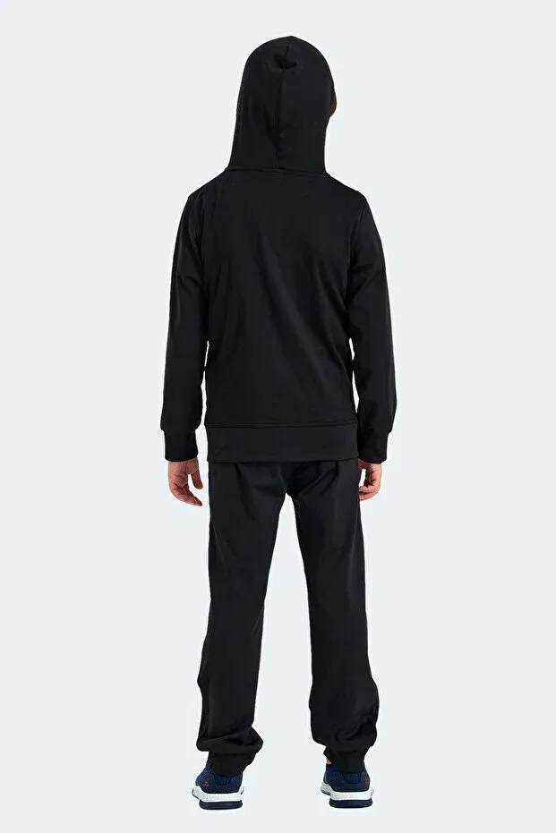Детский спортивный костюм для мальчиков с капюшоном Slazenger, Black / Black — фото 2