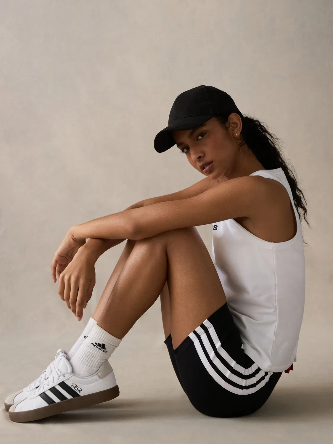 Велосипедки adidas Black 3 Stripe, черный — фото 3