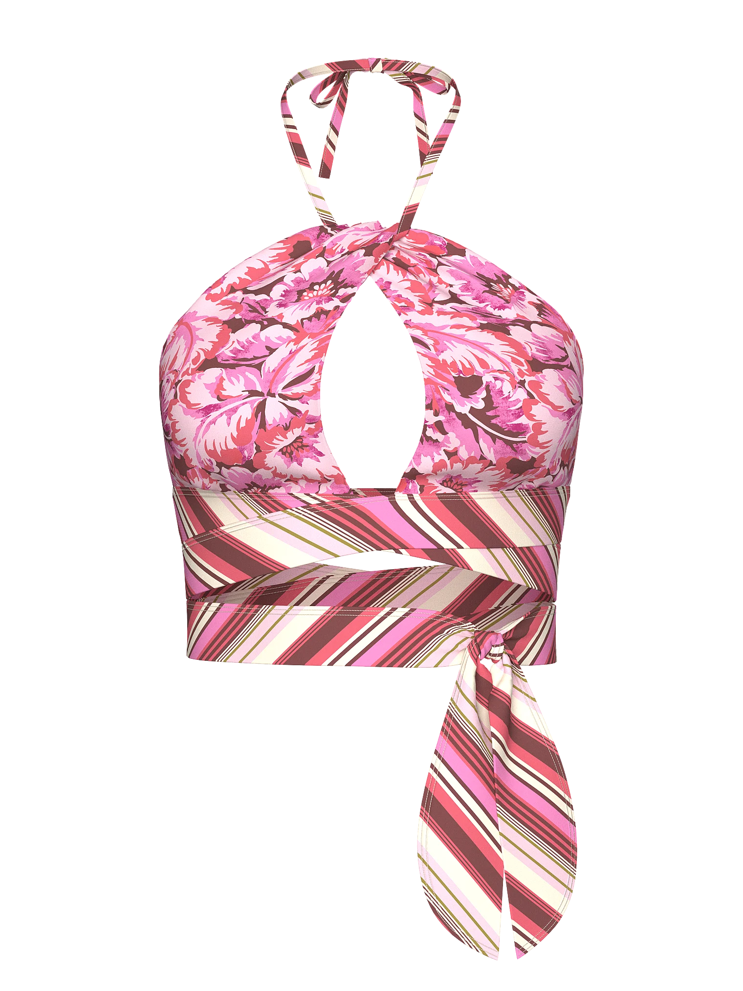 

Купальник Victoria's Secret Swim Boho Beach Halter Wrap Bikini, розовый