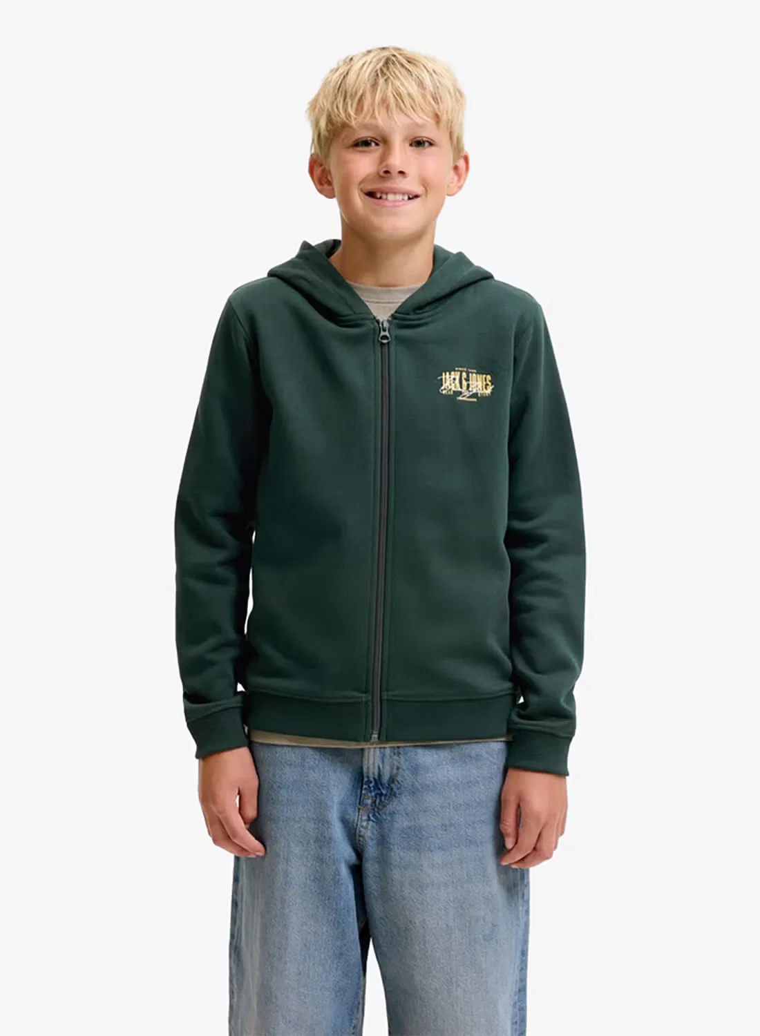 Худи на молнии с капюшоном Jack & Jones Junior, жук