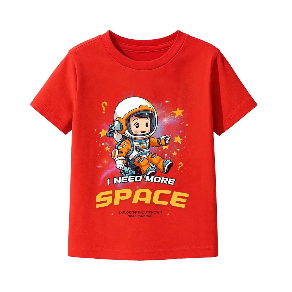 Футболка с принтом космонавта I Need More Space Yoo Street, красный