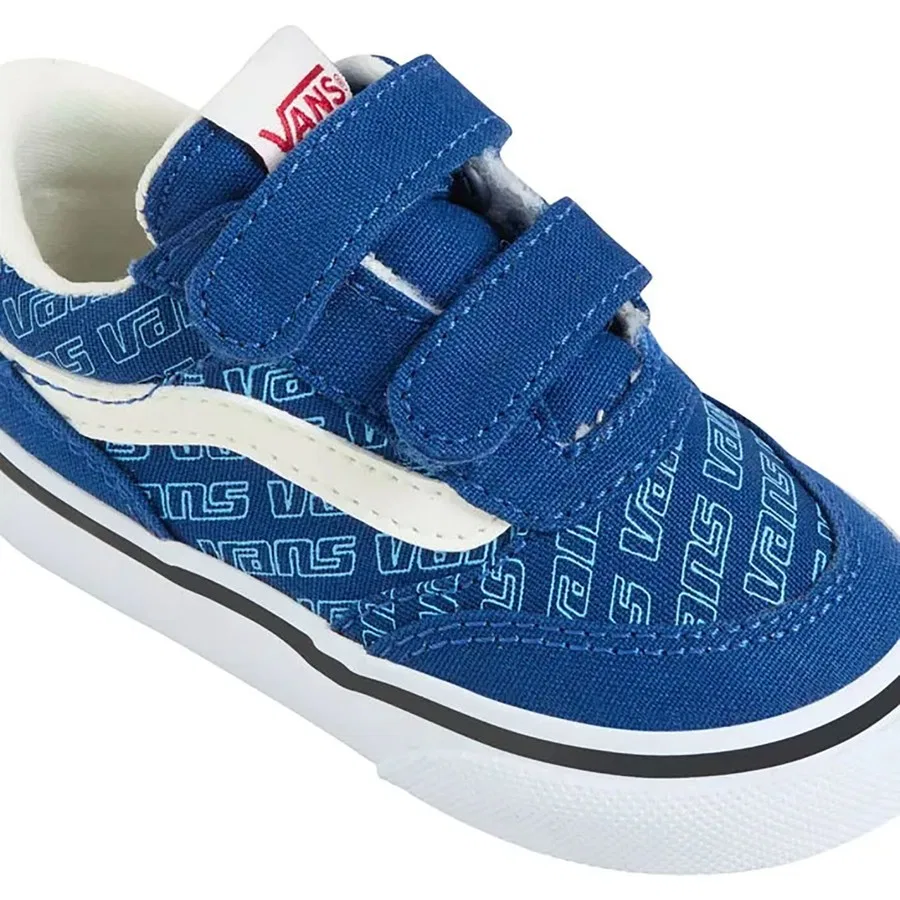 Детские повседневные кроссовки с закрытым носком Vans Brooklyn Ls V, Синий — фото 4