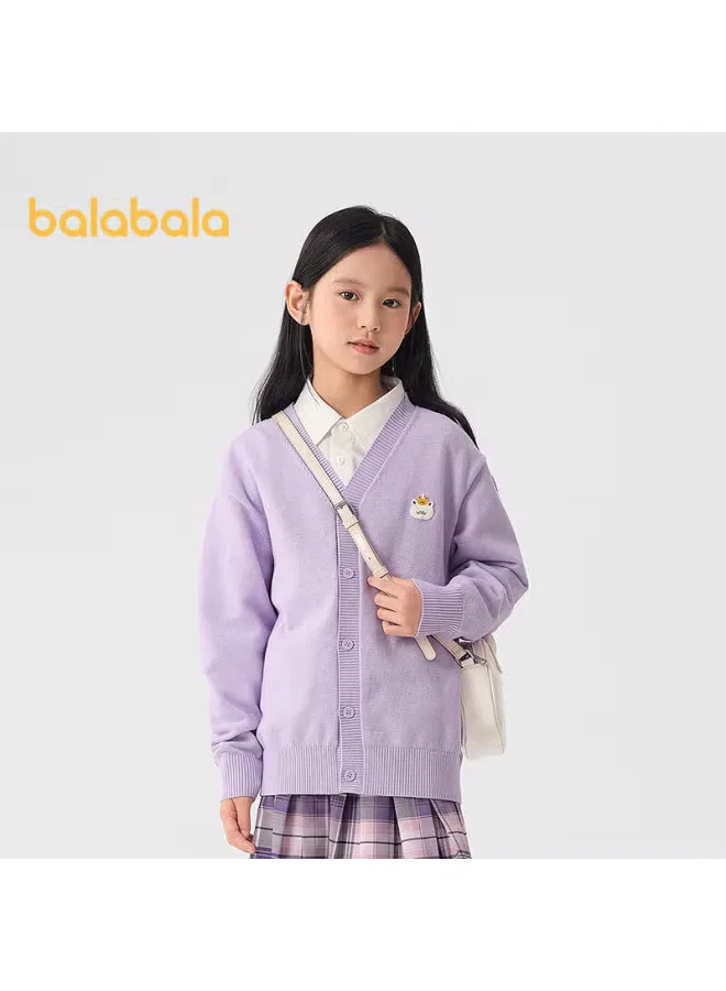 Свитер вязаный детский кардиган 209125103202 Balabala, фиолетовый