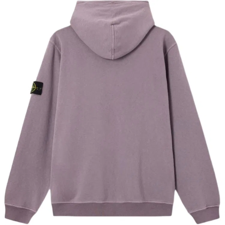 Мужское худи с молнией Stone Island, Purple Gray — фото 3