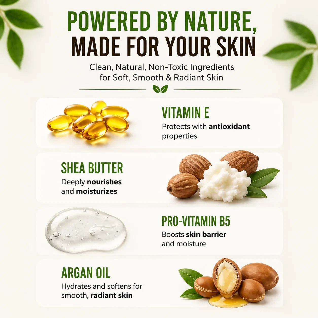 Лосьон для тела Shea Butter, Argan, Avocado, Vitamin E and B5, 499 г, RaGaNaturals — фото 4