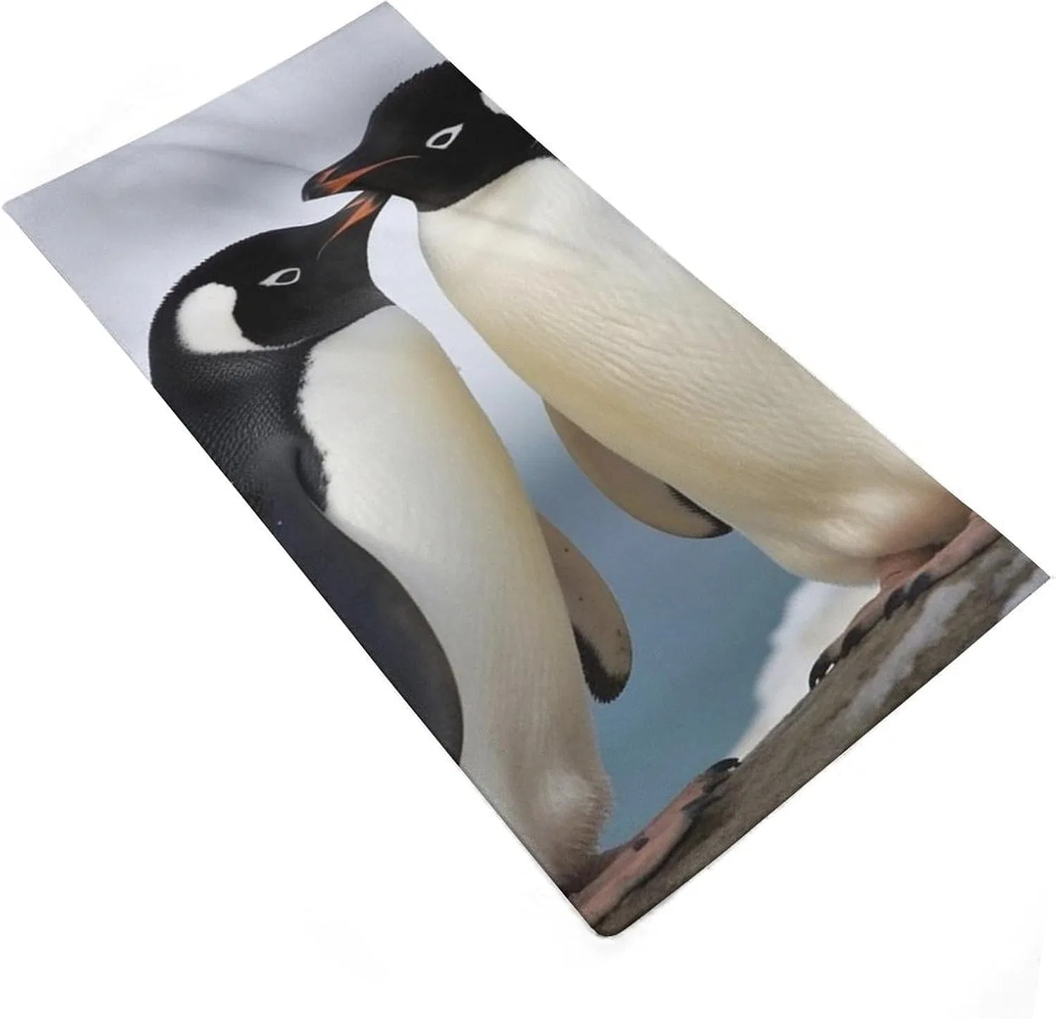Полотенце из микрофибры HJKBCV, 28.7 x 13.8 дюймов, I Love Penguins — фото 3