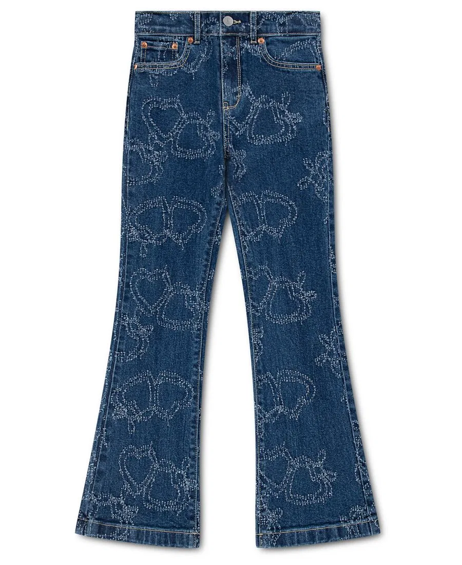 Детские джинсы для девочек с высокой посадкой клеш Love Locked Levi's, Love Locked