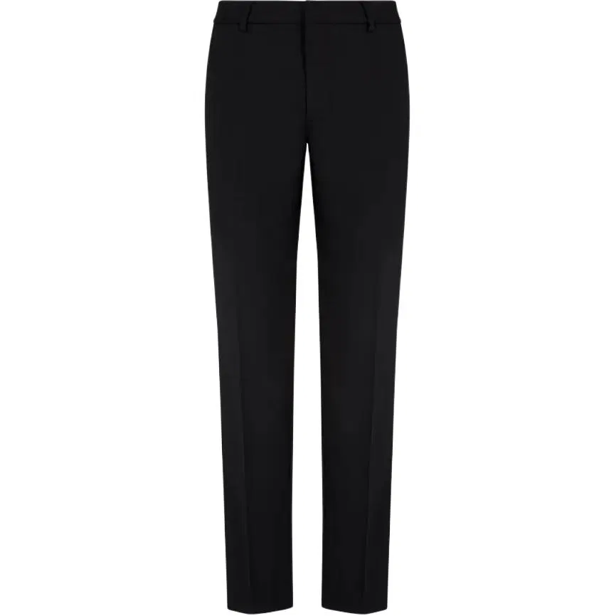Мужские брюки прямого кроя Emporio Armani, Black