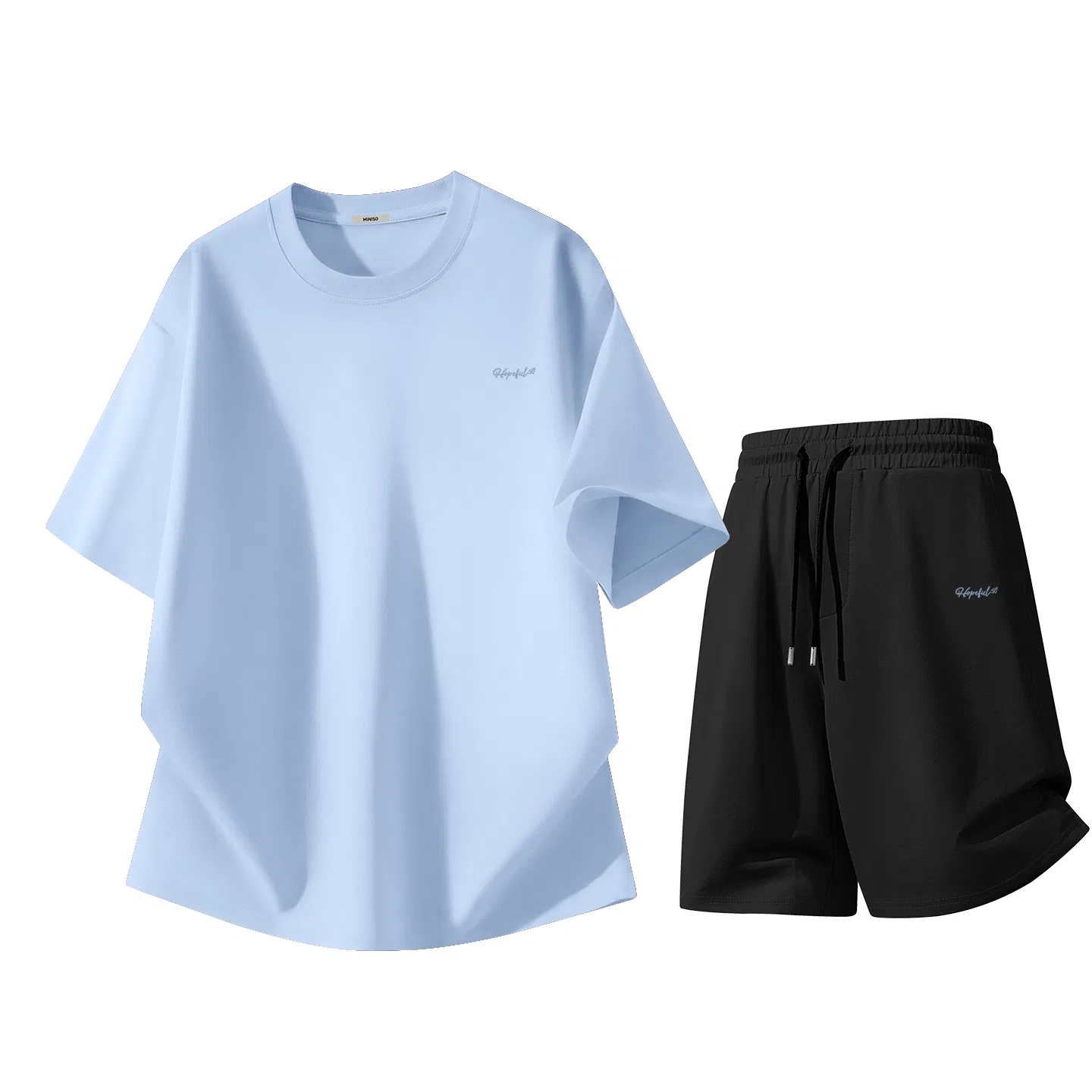 Детский спортивный костюм с принтом Flying Towards Hope MINISO, Glacier Blue+Black