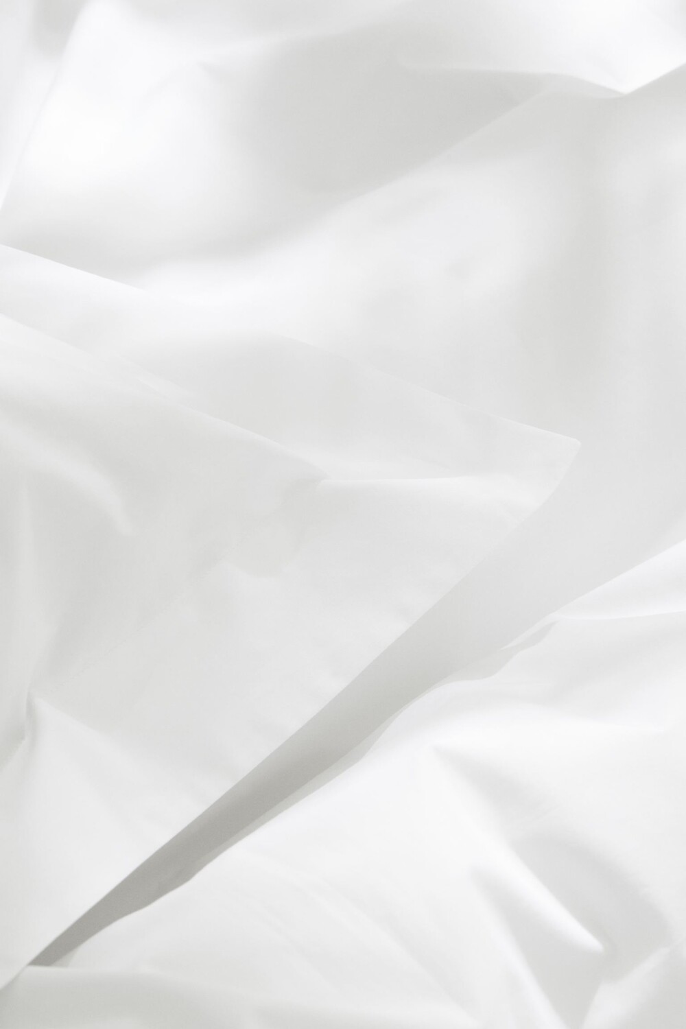 Комплект двуспального постельного белья H&M Home King/Queen Cotton Percale, белый — фото 2