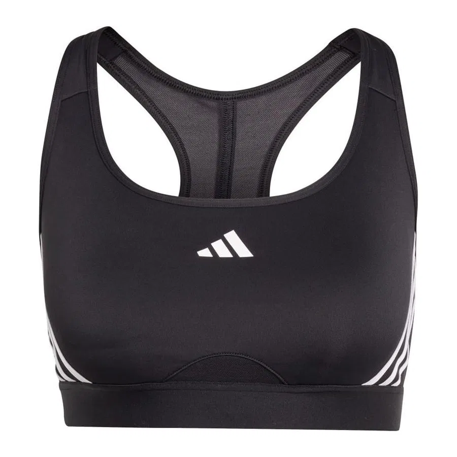 Спортивный бюстгальтер без рукавов с моделью PWRCT MS 3S BRA adidas, Черный