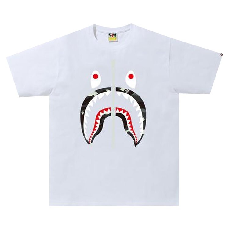 

Футболка BAPE City Camo Shark Tee 'White', белый