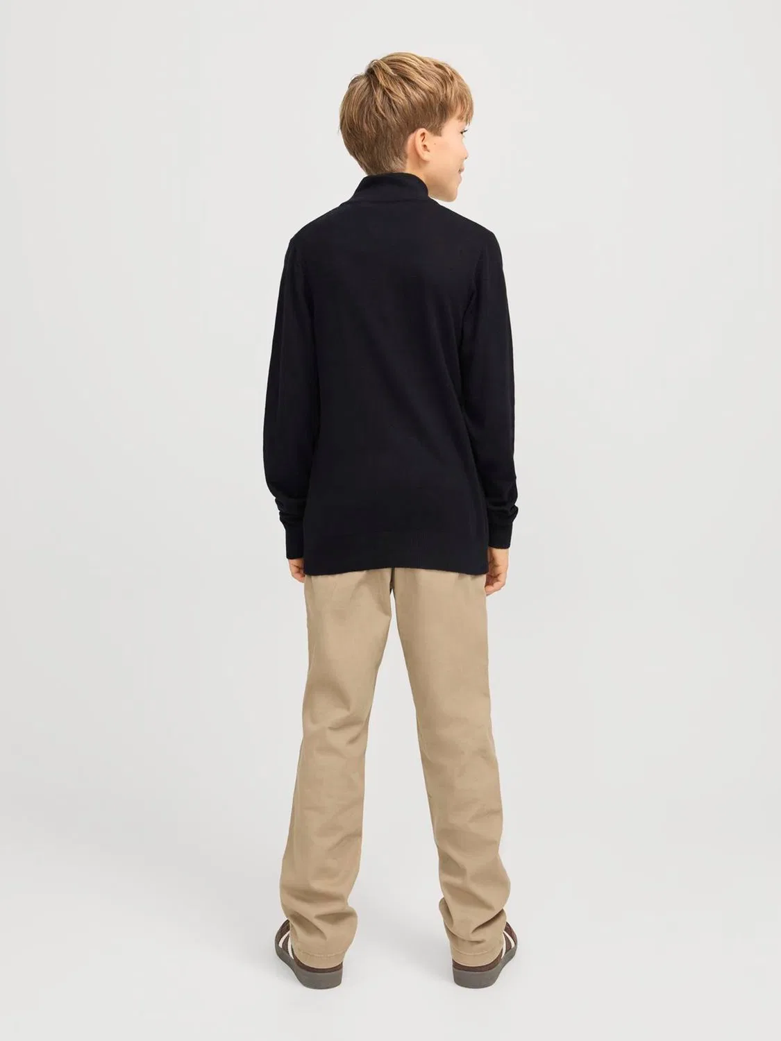 Свитер с высоким воротником Jack & Jones Junior, черный — фото 2