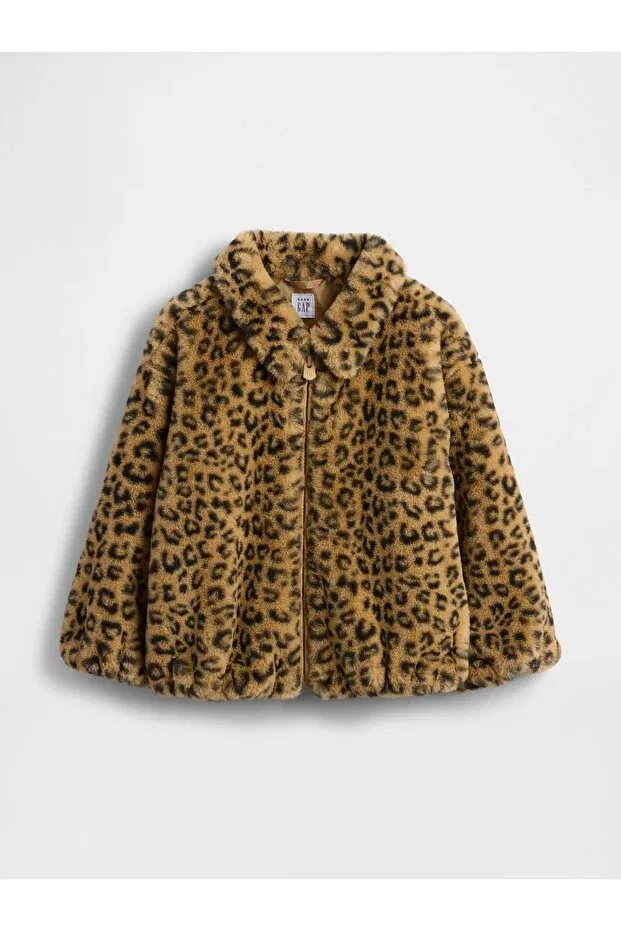 Детская куртка для девочек с принтом Gap, Brown