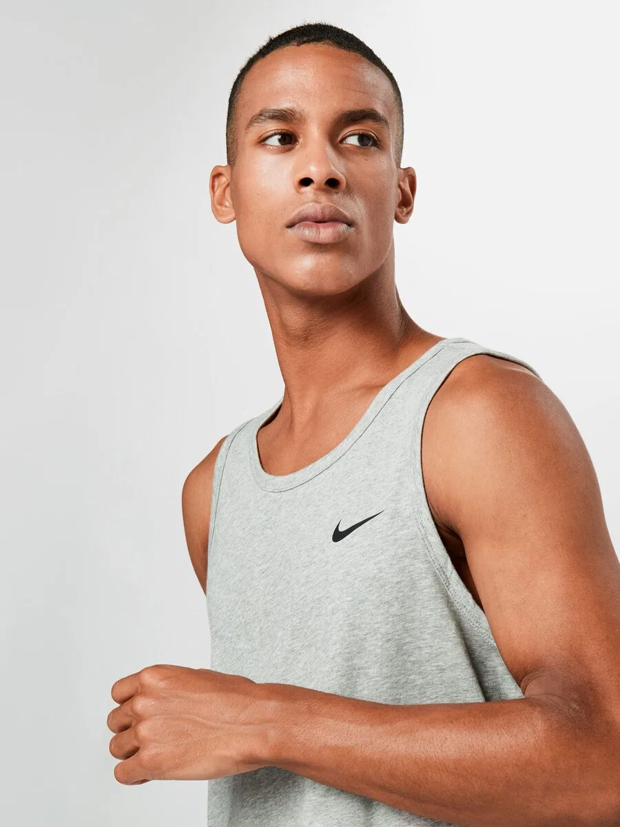 Футболка NIKE Performance стандартного кроя, светло-серый цвет — фото 3