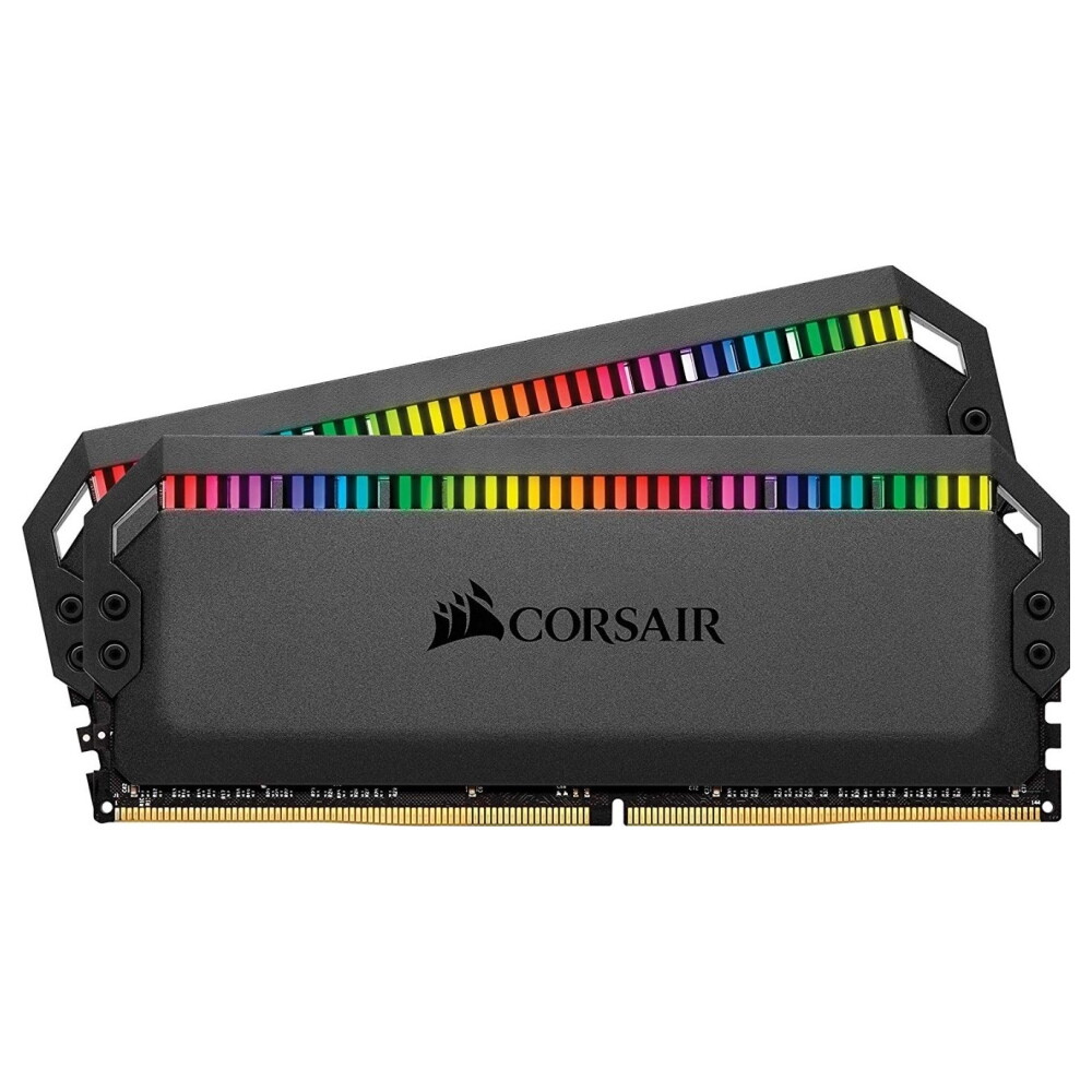 

Оперативная память Corsair Dominator Platinum RGB, 32 ГБ (2x16 ГБ) DDR4, 3200 МГц, CL16, CMT32GX4M2C3200C16, черный