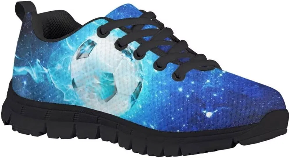 Детские кроссовки для мальчиков с принтом PinUp Angel, Blue Galaxy Football