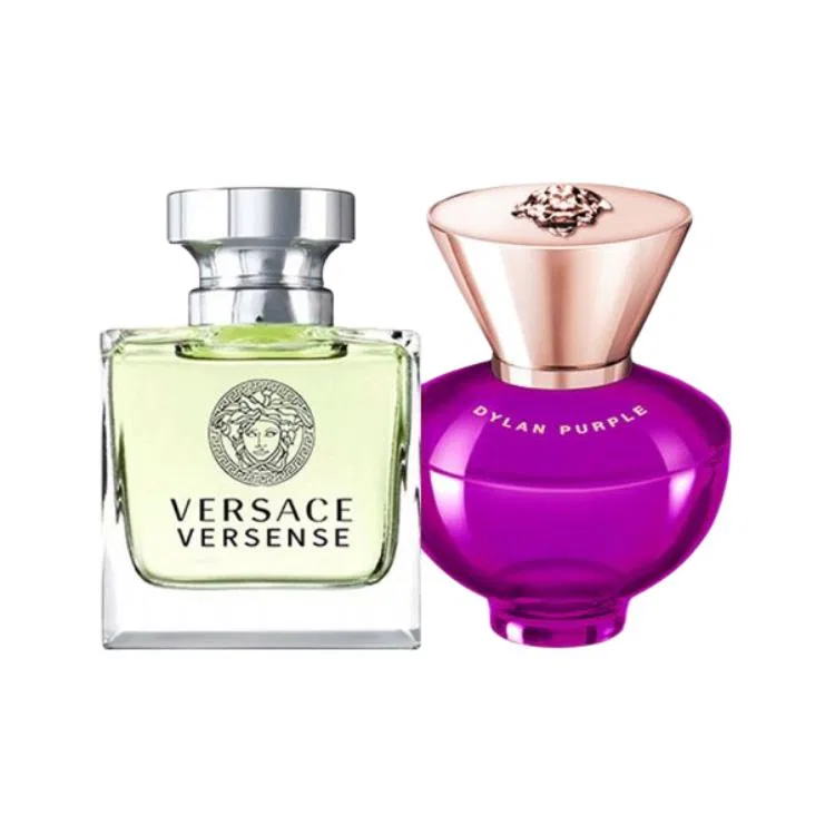 Женский набор пробников парфюма VERSACE Heartbeat и Sunset Dream, 5 мл + 5 мл, Bitter Orange Pear
